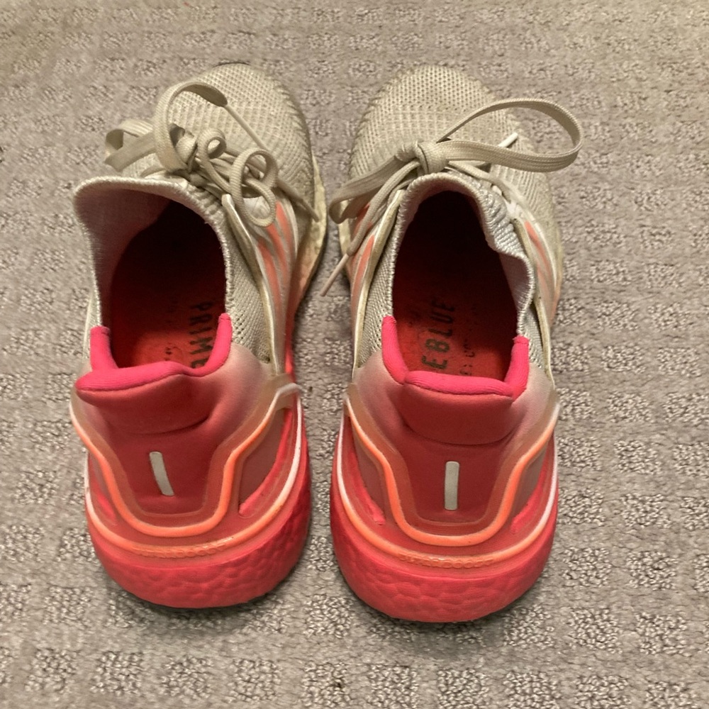 Adidas UltraBoost pink and white sneakers size 7 - Picture 2 of 5